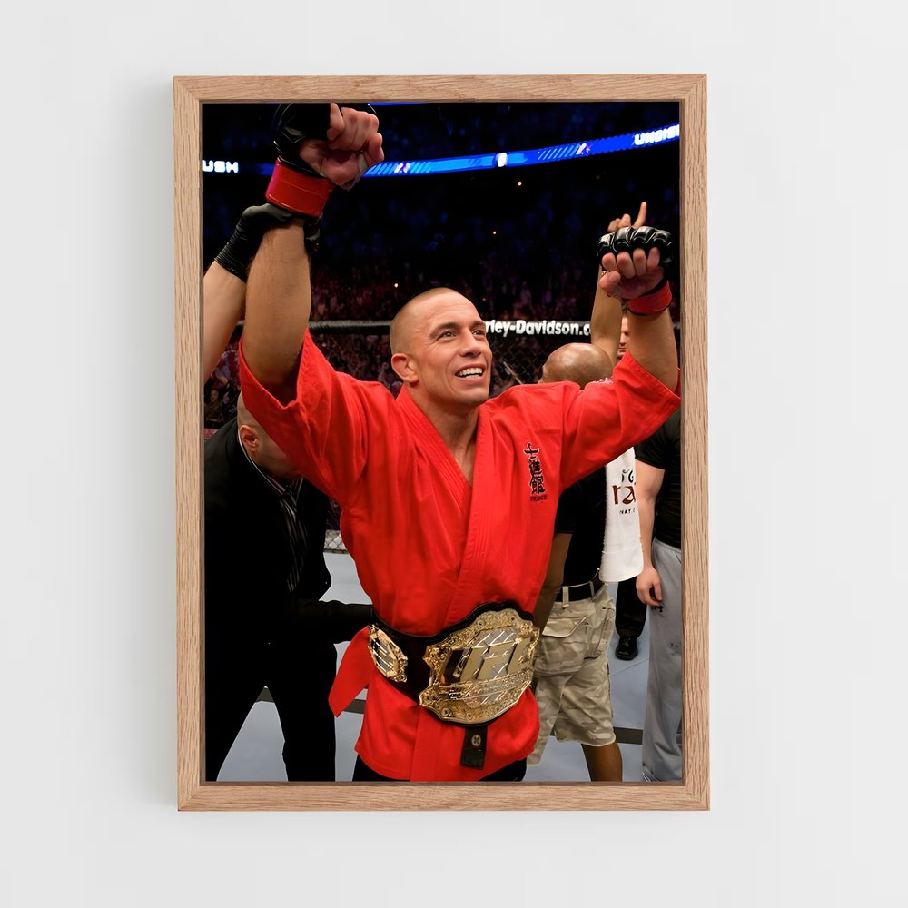 Poster La Victoire de GSP – affiche MMA (vue 4)